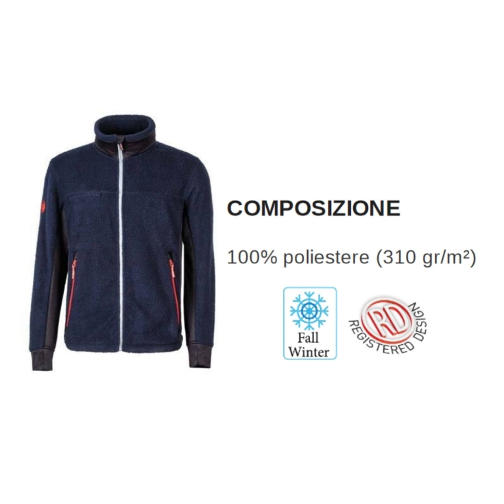 Veste polaire U-Power BARK bleu profond -4