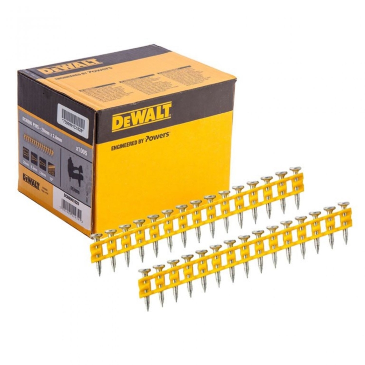 Chiodi cemento DeWalt 35mm 1005pz per chiodatrice a batteriaDEWALT