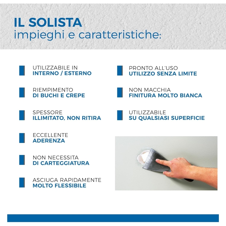 Stucco in pasta Il solista Aguaplast 800 mlAGUAPLAST