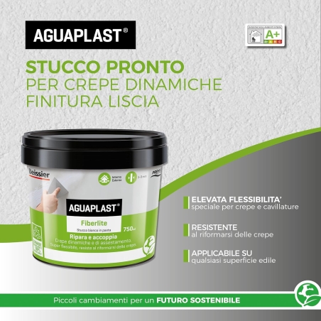 Stucco pronto all'uso in pasta Aguaplast Fiberlite 750mlAGUAPLAST
