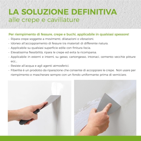 Stucco pronto all'uso in pasta Aguaplast Fiberlite 750mlAGUAPLAST