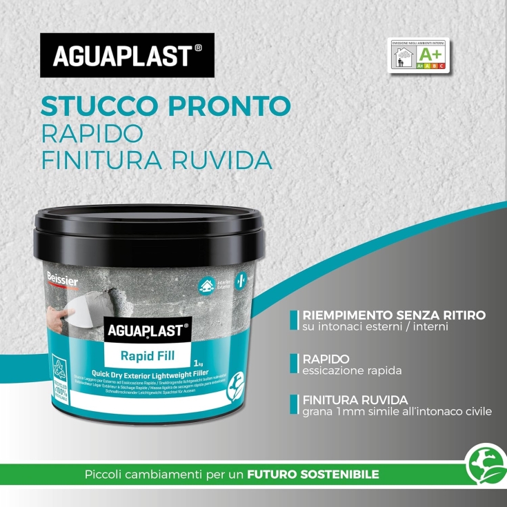 Stucco rapido per ponteggi Rapid Fill AguaplastAGUAPLAST
