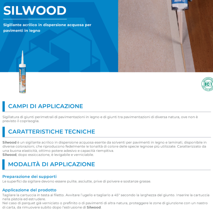 Sigillante per legno Silwood Mapei -3