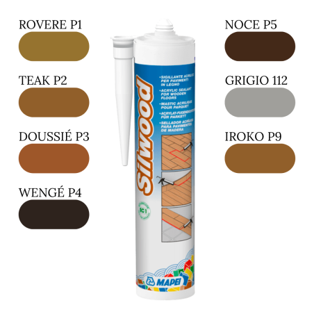 Sigillante per legno Silwood Mapei -2