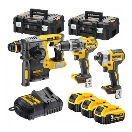 Dewalt Tassellatore SDS Plus + Trapano + Avvitatore 1/4 DCK365P2TDEWALT