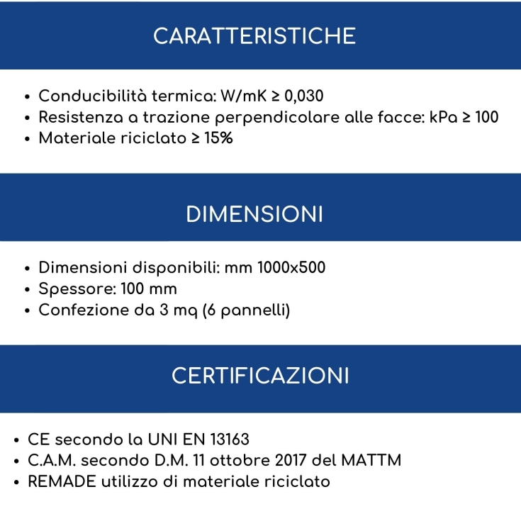 Pannello termoisolante 100x50x10 sp Ecoblack ECO 110 Polimediterranea -4
