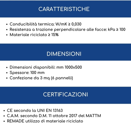 Pannello termoisolante 100x50x10 sp Ecoblack ECO 110 Polimediterranea -4