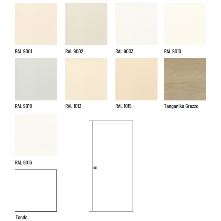 Porta scorrevole laccata con stipiti Scrigno -12