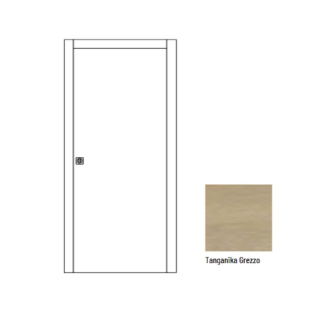Porta scorrevole laccata con stipiti Scrigno -8