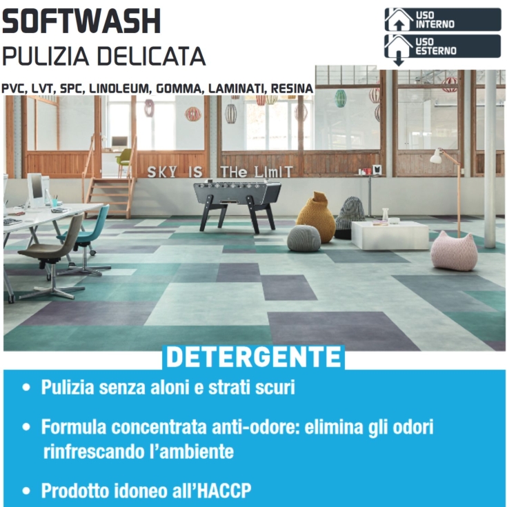 Detergente HACCP pulizia delicata Fila Softwash 1lFILA