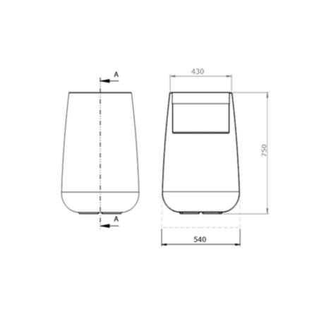 Vaso LED Goccia top Bright Monacis -5
