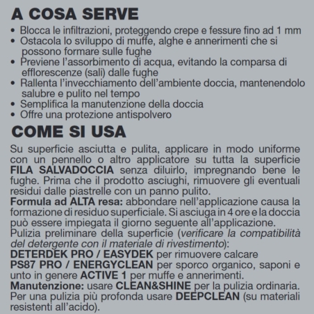 Salvadoccia Fila Anti infiltrazione per doccia 375mlFILA
