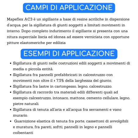 Silicone bianco Mapeflex AC3 Mapei -2