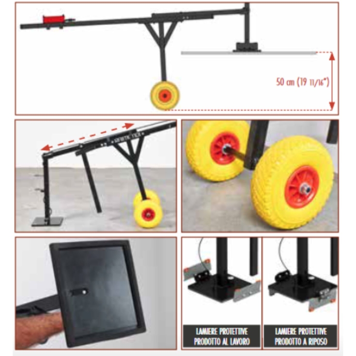 Movimentazione e posa di piastrelle con ventosa a batteria TSX RaimondiRAIMONDI
