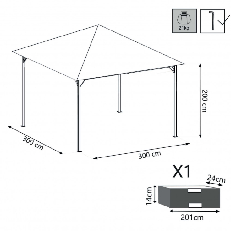 Gazebo Liberty 3 X 3