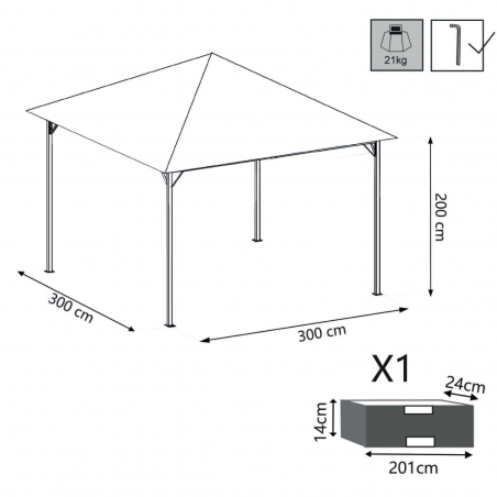 Gazebo Liberty 3 X 3