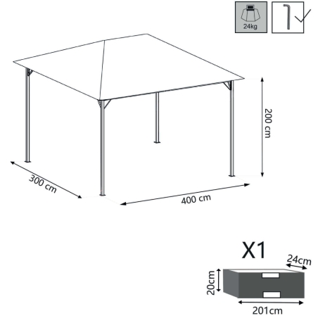 Gazebo Liberty 3 X 4