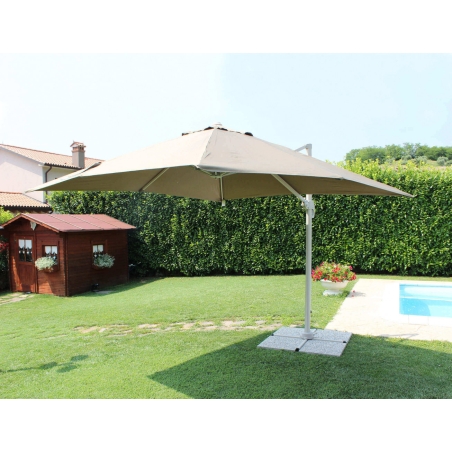 Ombrellone Saturno Tortora P/L 3 X 4 Telo Tortora