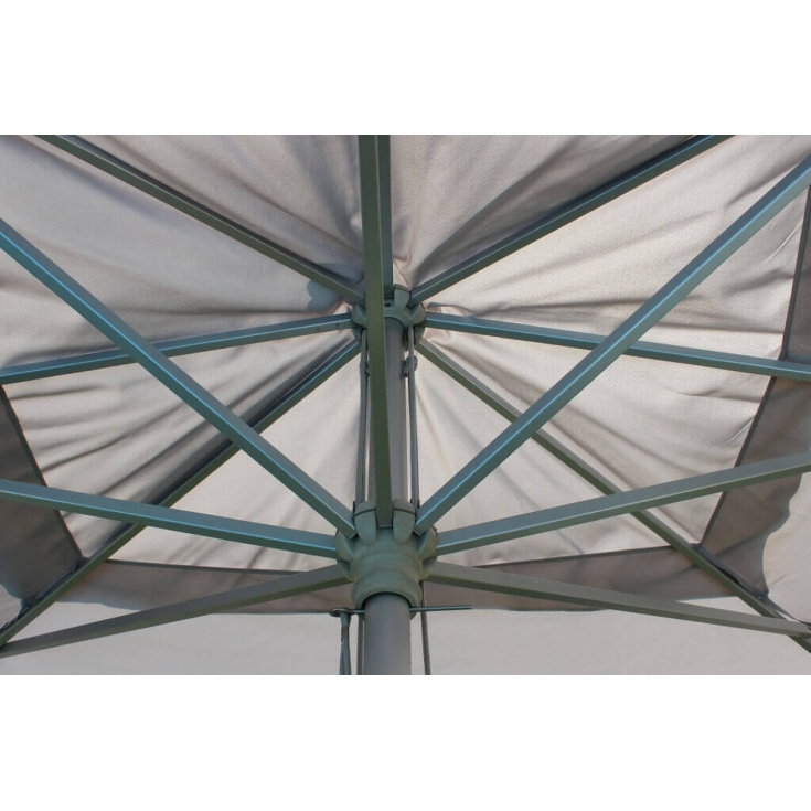 Ombrellone 3x3 mt grigio chiaro con palo centrale - Andromeda -5