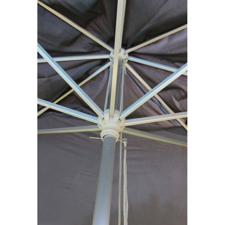 Ombrellone 3x3 mt grigio scuro con palo centrale -  Andromeda -6