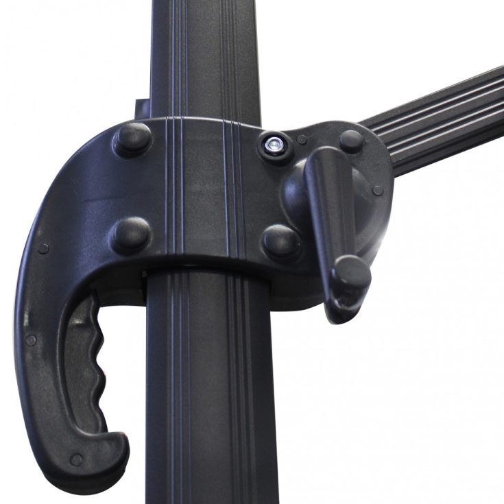 Ombrellone Saturno Nero P/L 3 X 4 Telo Ecru