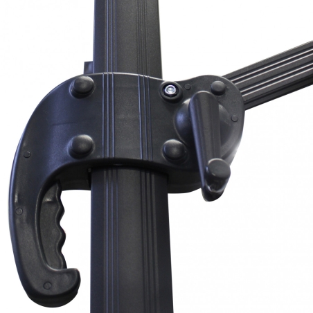 Ombrellone Saturno Nero P/L 3 X 4 Telo Ecru