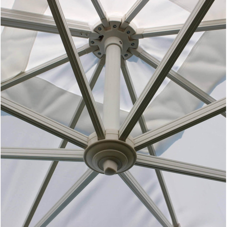 Ombrellone Doppio 3 X 3 Archimede Bianco Telo Bianco