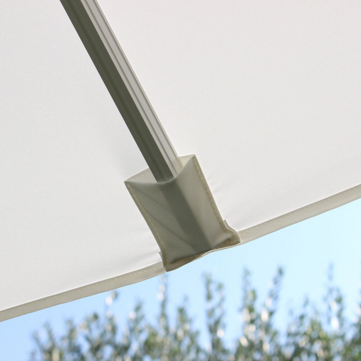 Ombrellone Doppio 3 X 3 Archimede Bianco Telo Bianco