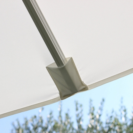 Ombrellone Doppio 3 X 3 Archimede Bianco Telo Bianco