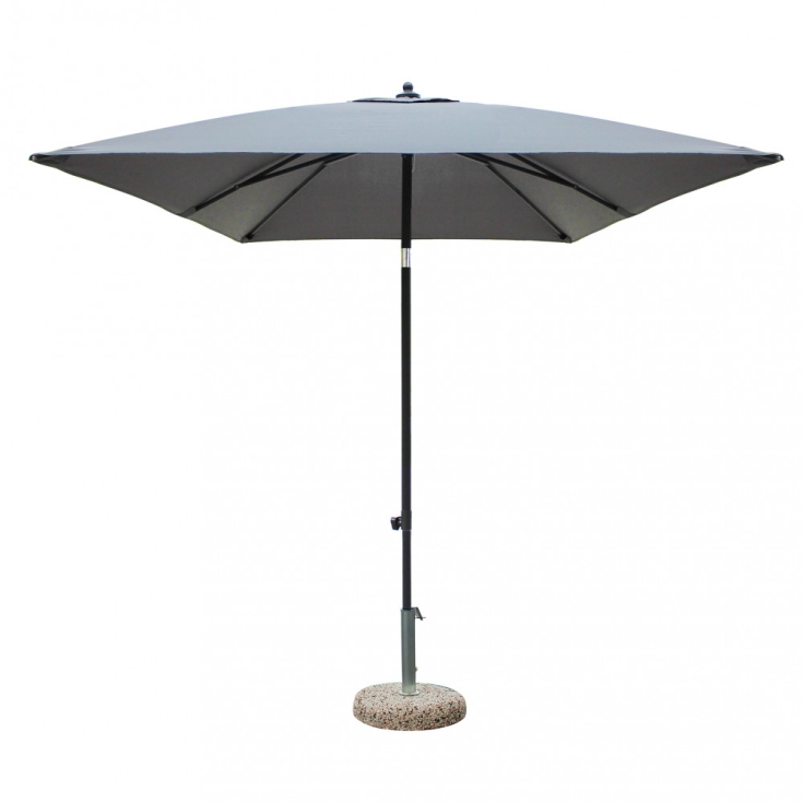 Ombrellone Nice Nero P/C 2 X 3 Telo Grigio