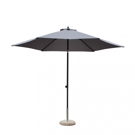 Ombrellone Nice Nero P/C Ø 3 Telo Grigio
