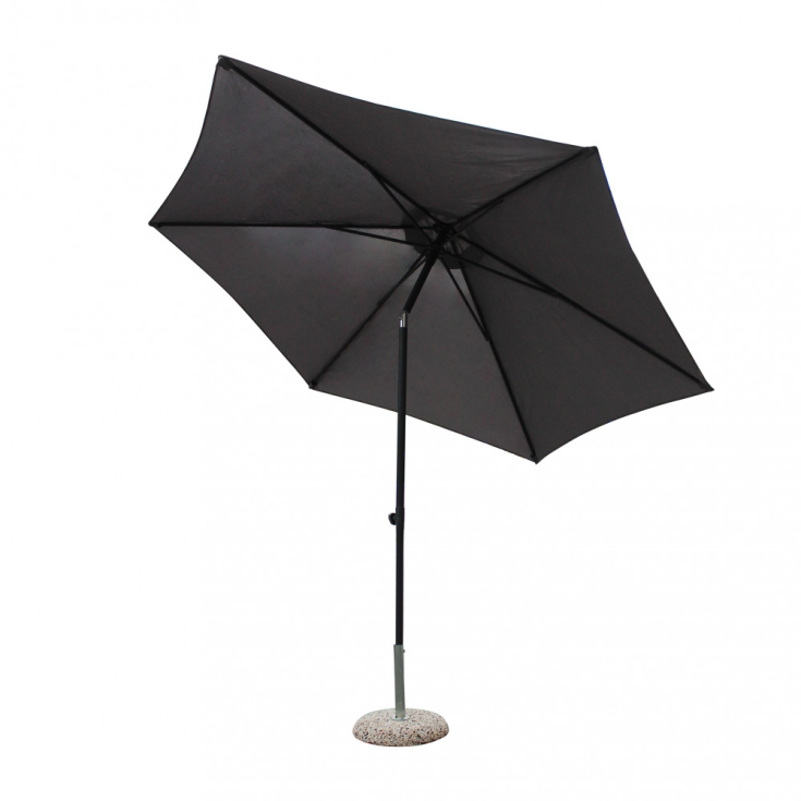Ombrellone Nice Nero P/C Ø 3 Telo Grigio