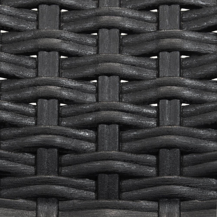 Sedia con braccioli in wicker Antracite 57x59x86cm - Indiana -6