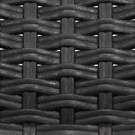 Sedia con braccioli in wicker Antracite 57x59x86cm - Indiana -6