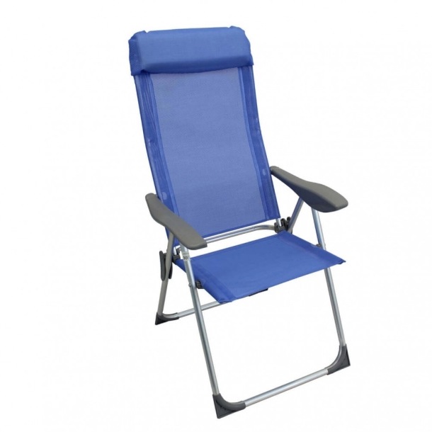 Sdraio Giulia Pieghevole Blu 69x58x109cm