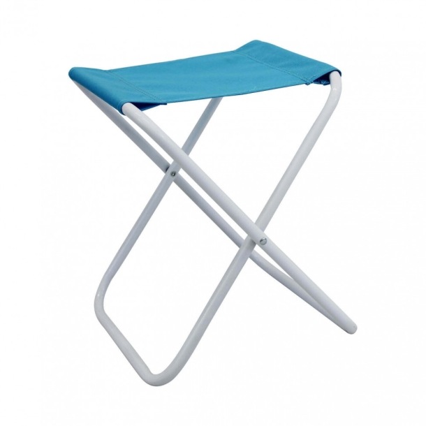 Sgabello Steel Oxford Pieghevole Blu 38x30x35cm