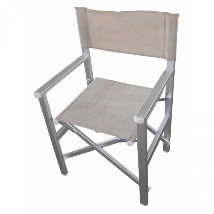 Regista Siena Textilene Pieghevole Tortora 55x46x88cm