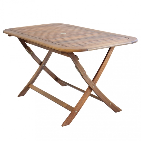 Tavolo Pieghevole 150x80 - Marrone -1