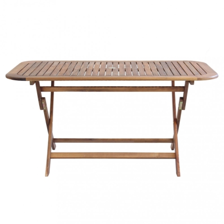 Tavolo Pieghevole 150x80 - Marrone -2