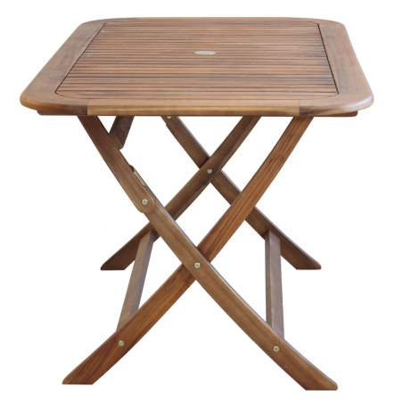 Tavolo Pieghevole 150x80 - Marrone -3