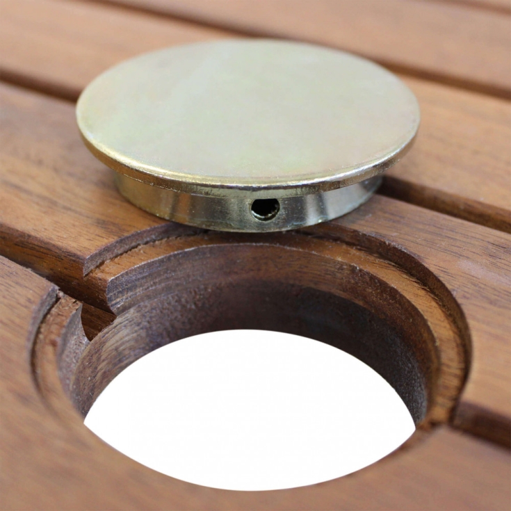 Tavolo Pieghevole 150x80 - Marrone -4