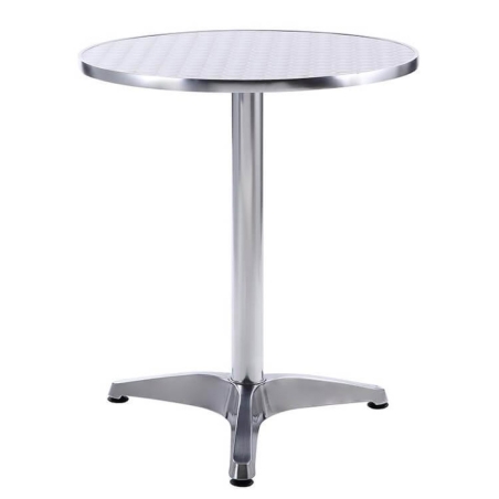 Tavolo A Colonna Ø 60 Waterproof - Grigio -2