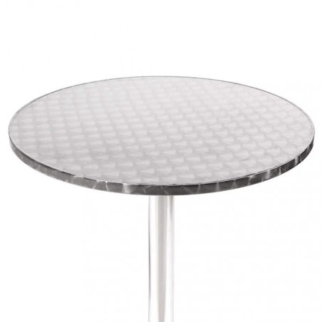 Tavolo A Colonna Ø 60 Waterproof - Grigio -5