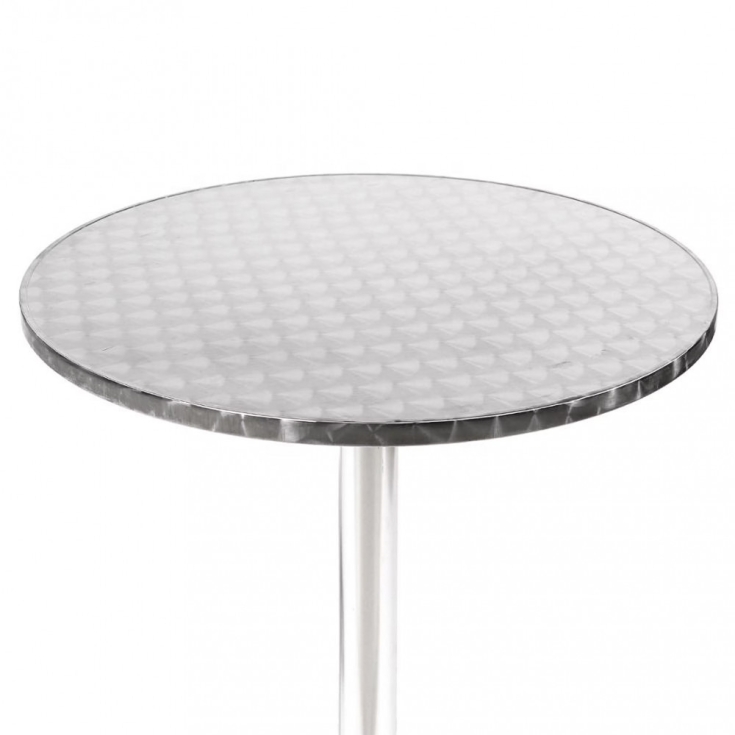 Tavolo A Colonna Ø 70 Waterproof - Grigio -4