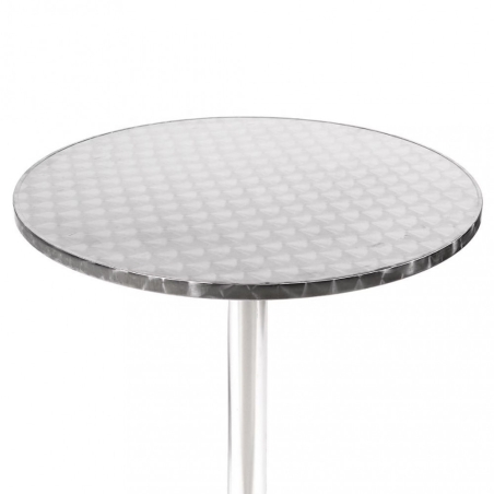 Tavolo A Colonna Ø 70 Waterproof - Grigio -4