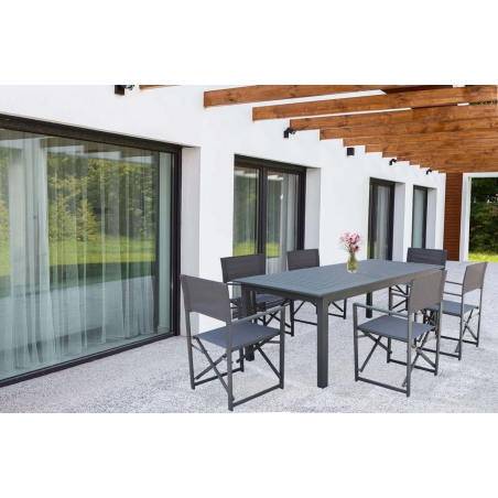 Tavolo Cuba Allungabile 220/280x100 - Antracite -8