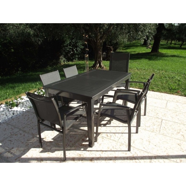 Tavolo Cuba Allungabile 150/210x90 - Antracite -9