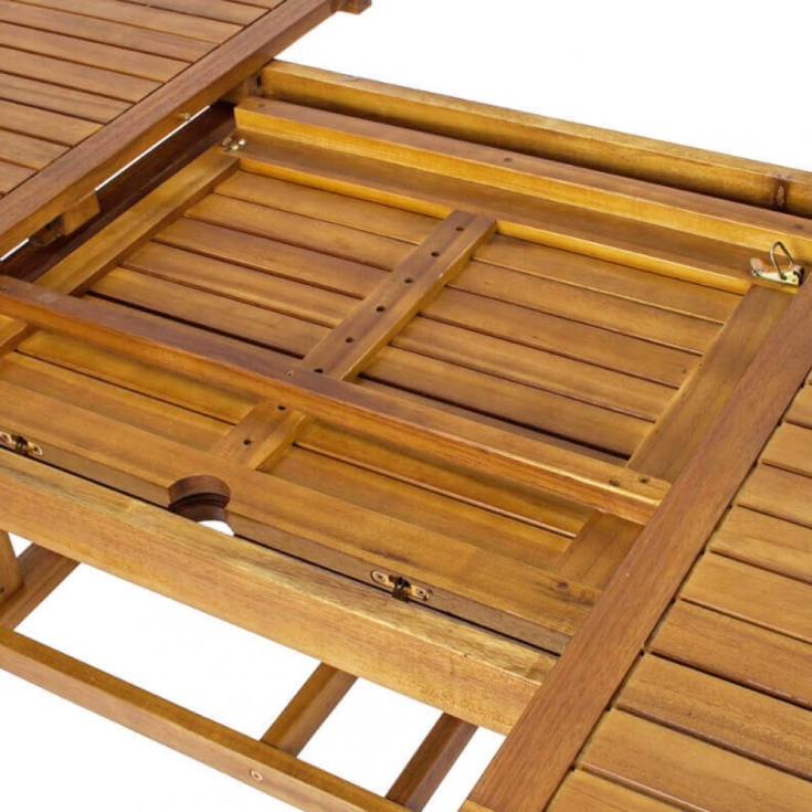Tavolo Ovale 150/200x90 Double - Marrone -6