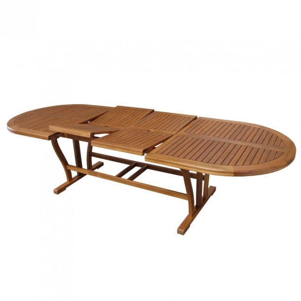 Tavolo Leonardo 200/300x110 Double - Marrone -1