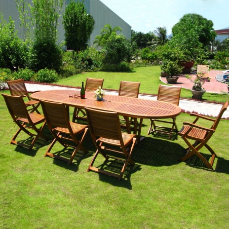 Tavolo Leonardo 200/300x110 Double - Marrone -2